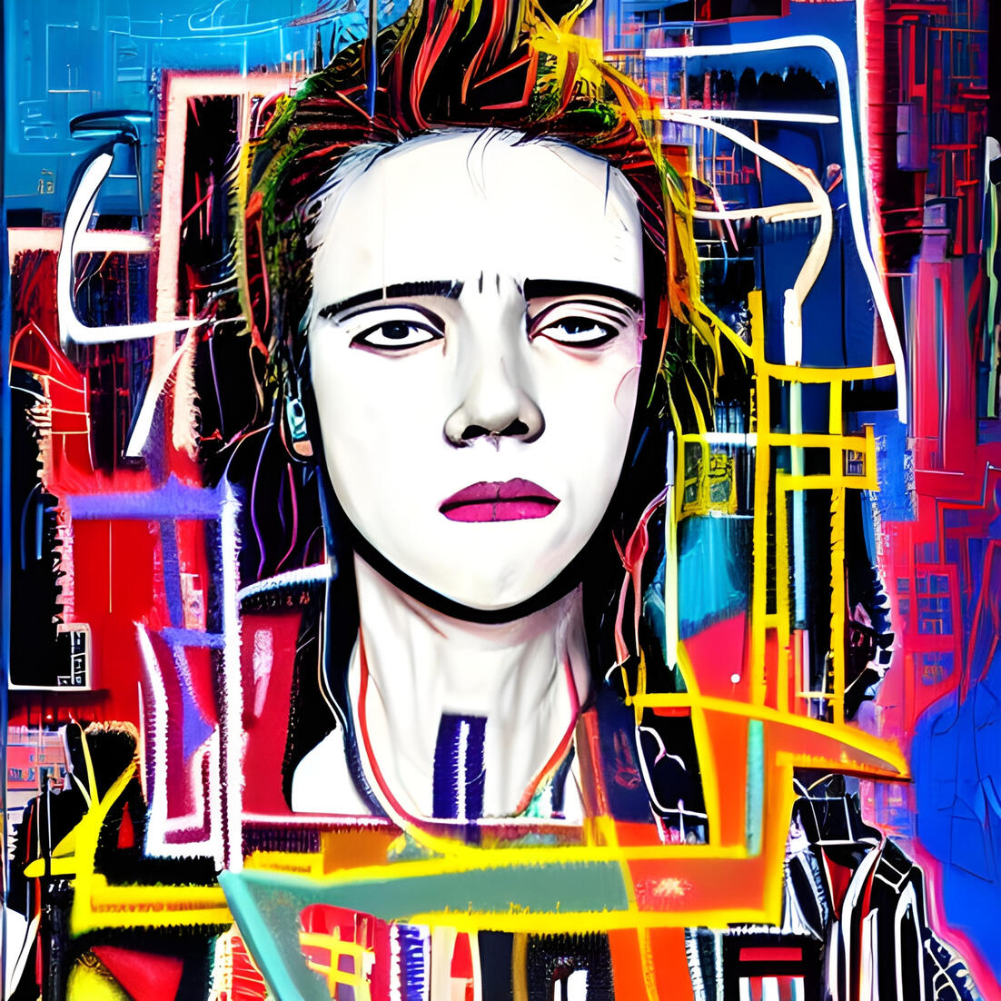 Sparky Nazaren AI NFT Punk — abstract expressionism meets modern generative digital art